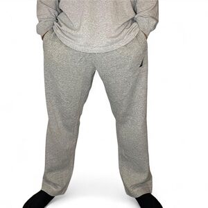 Nautica Gray Sweatpants Classic Cotton-Blend Joggers